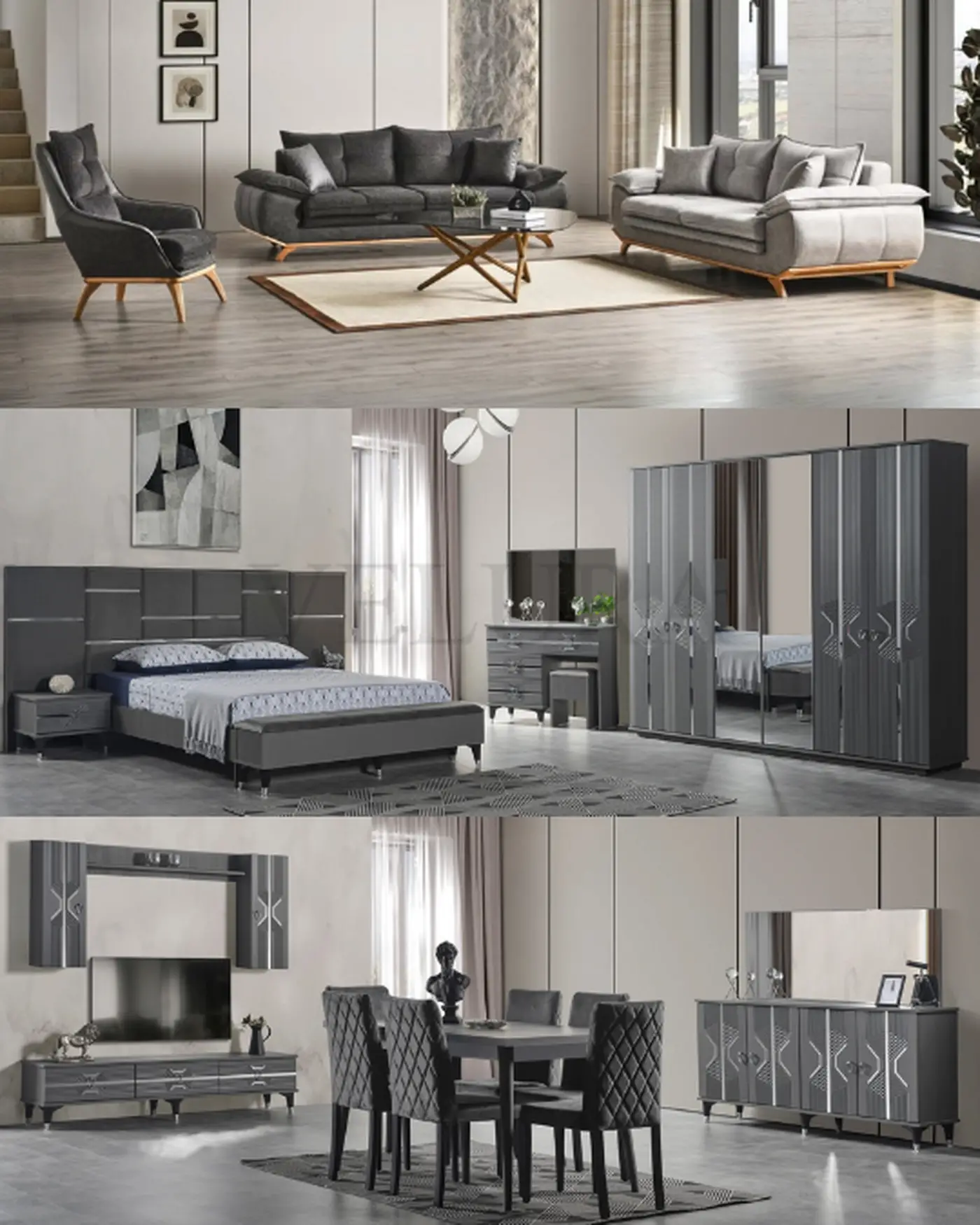 Velura Home Düğün Paketi Geniş Ürün Yelpazesi Azir Düğün Paketi Velura Home avantajlı fiyat ücretsiz kurulum