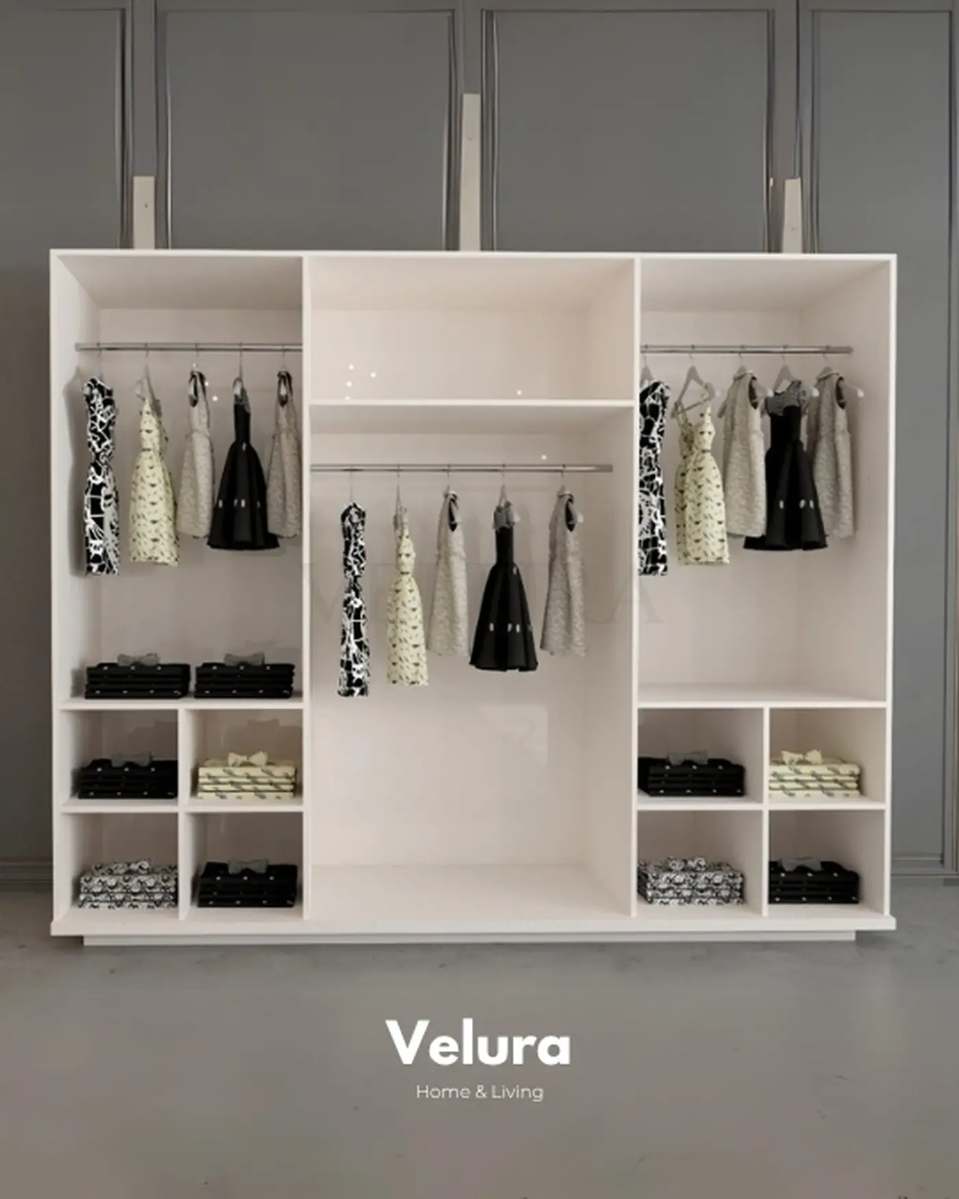 Velura Home Sarmaşık Dolap Velura Home Sarmaşık 6 Kapılı Dolap