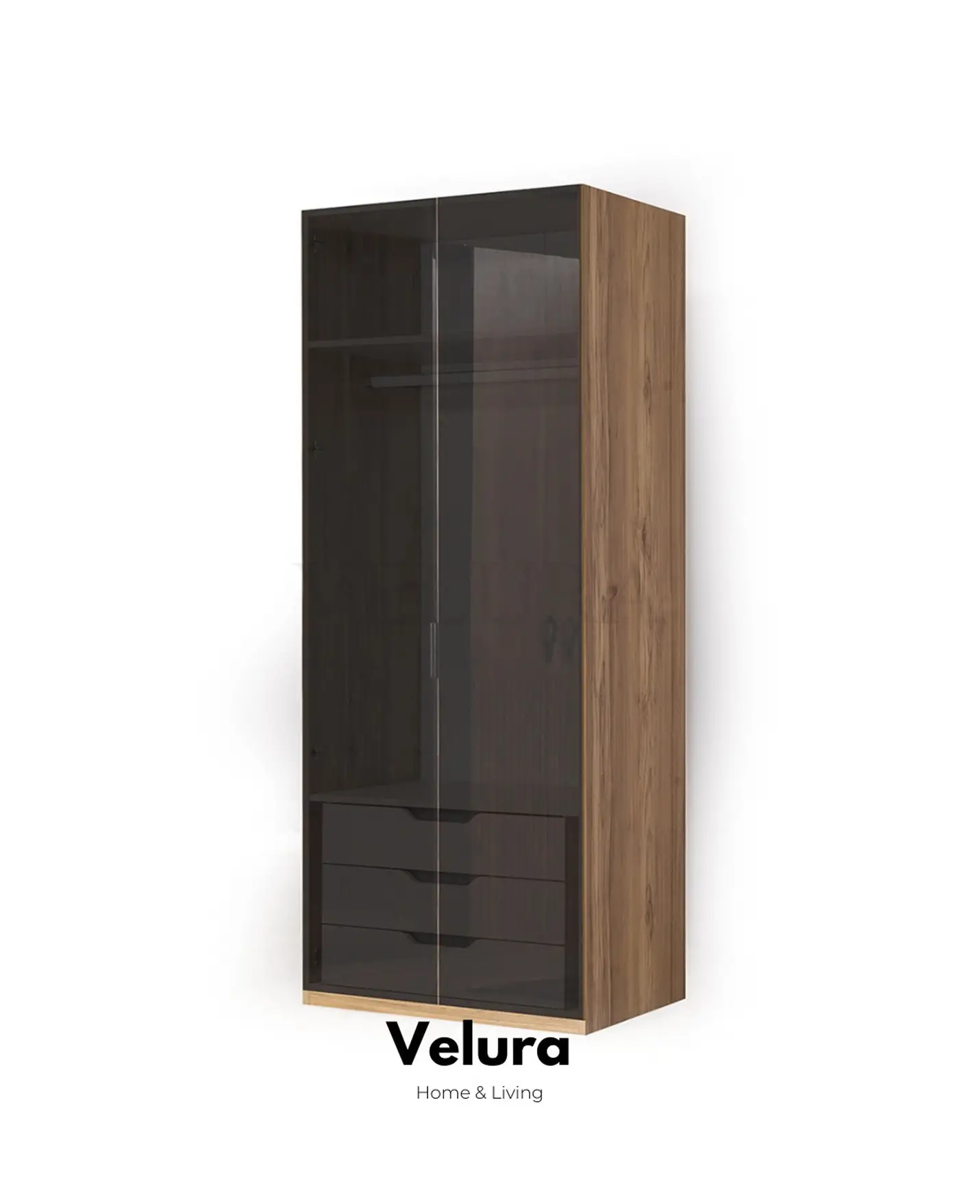 Velura Home full cam kapaklı dolap