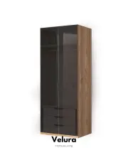 İzgi 10 Kapaklı Full Camlı Dolap