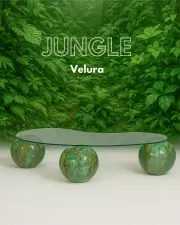 Küre Orta Sehpa - Jungle - Şeffaf Cam Küre Orta Sehpa - Jungle - Şeffaf Cam
