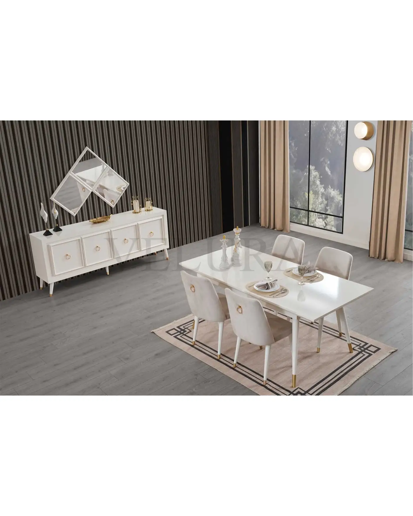 Velura Home Zarif Yemek Masası Modeli Velura Home yemek masası modelleri