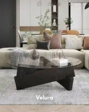 Miri Ahşap Orta Sehpa - Siyah