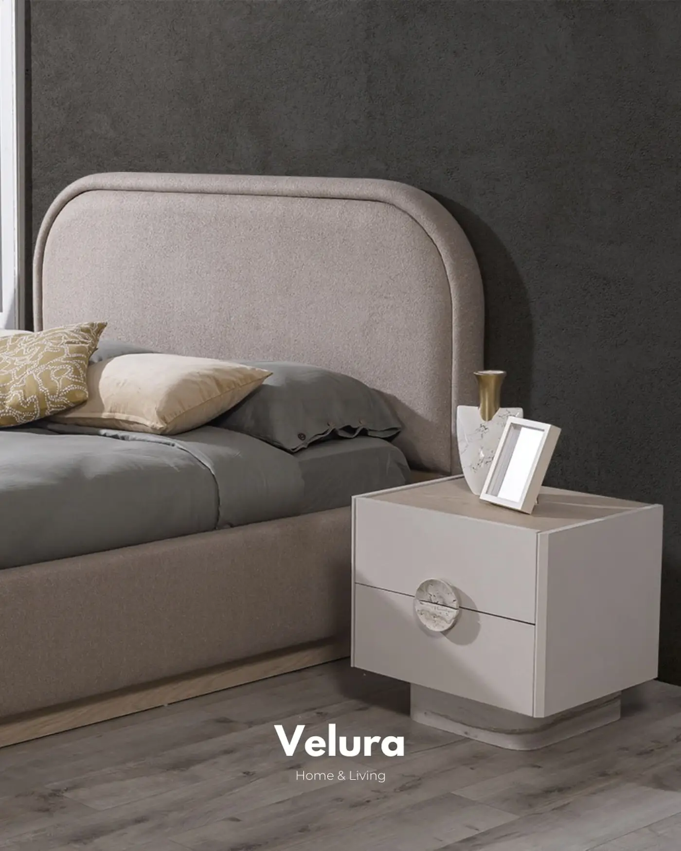 Traverten detaylı modern komodin modeli