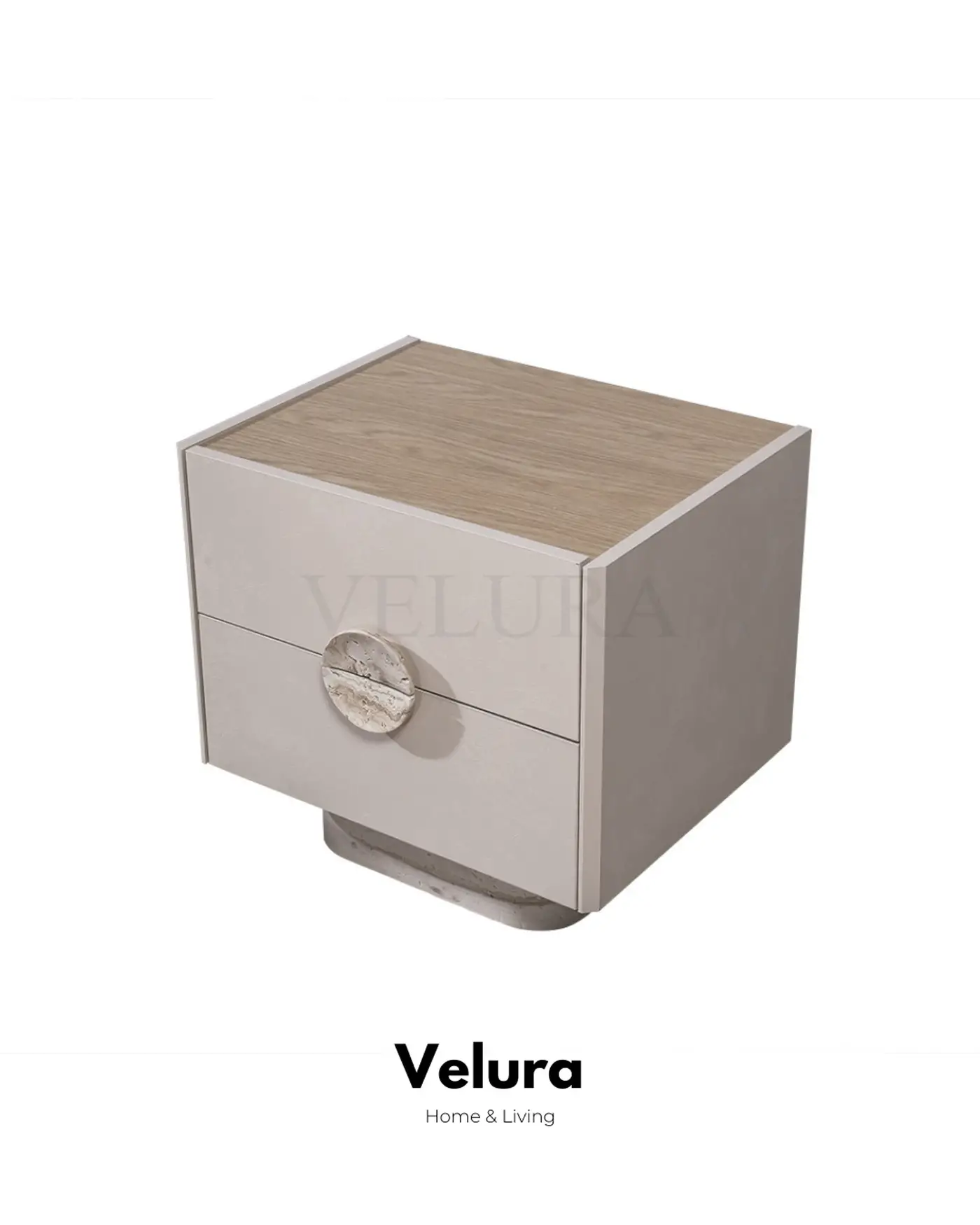Traverten detaylı modern komodin modeli