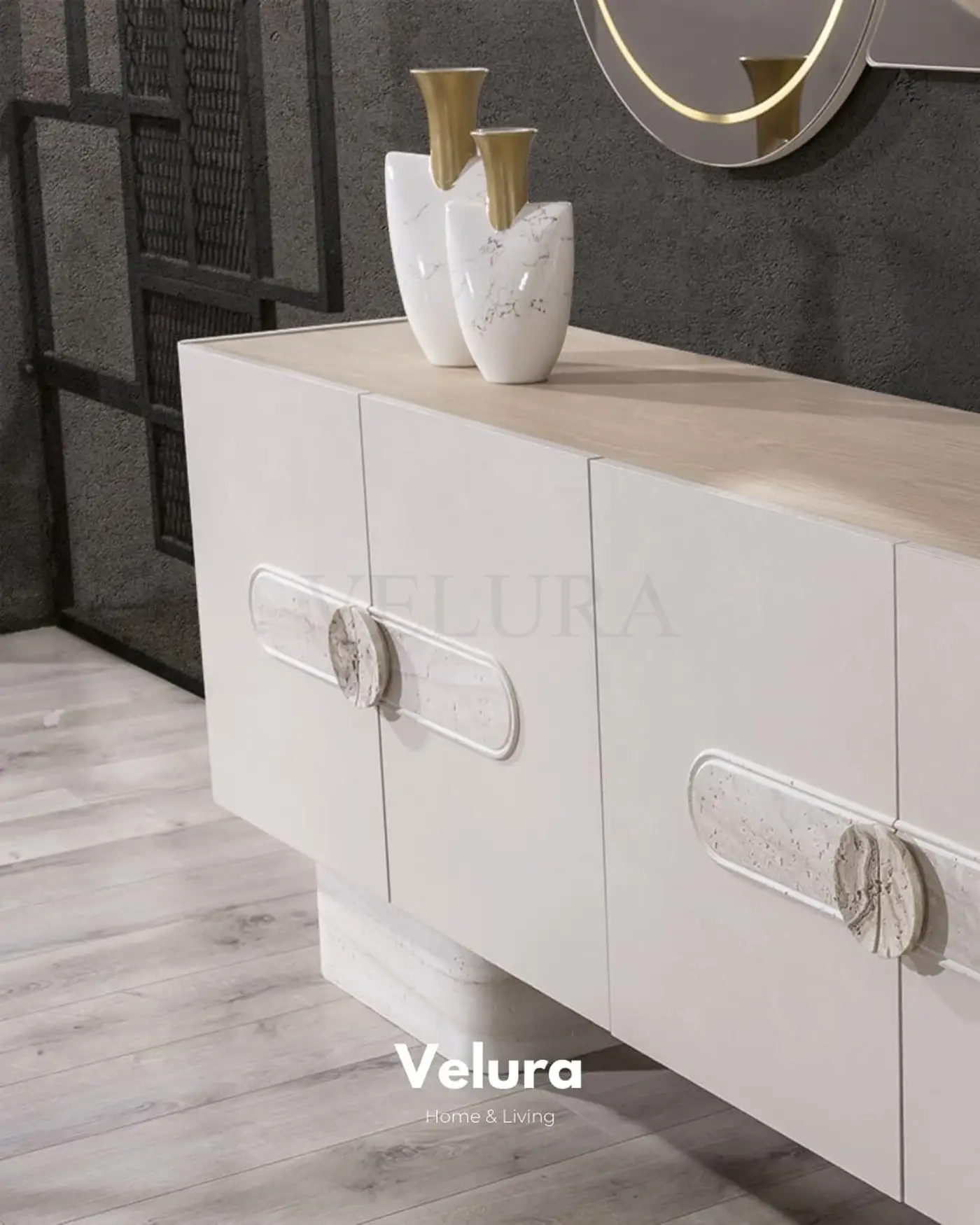 Moon Yemek Takımı kırık beyaz modern tasarım