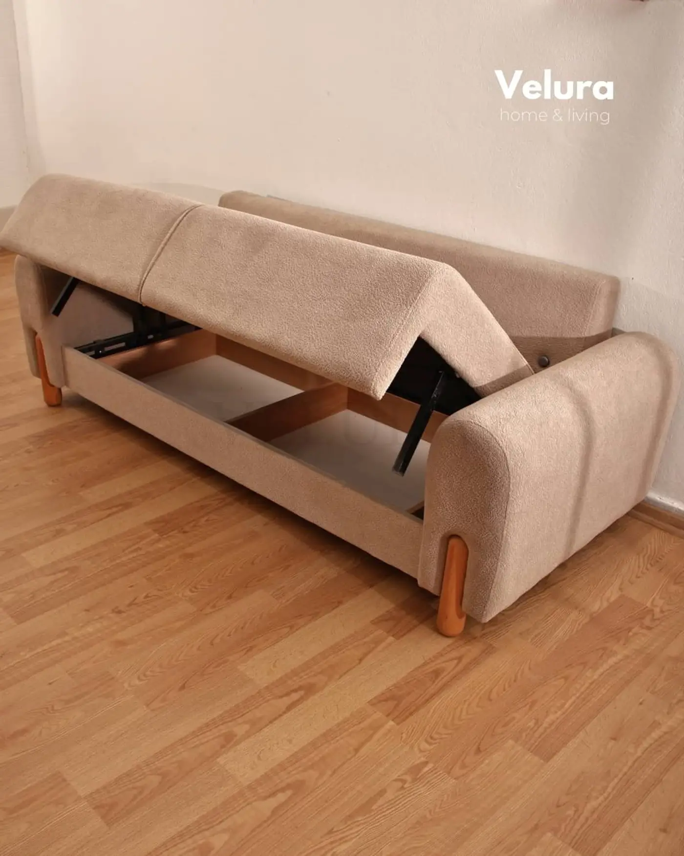 Mora Koltuk Takımı – bohem stil, ceviz ayaklı, coco kumaş, yataklı