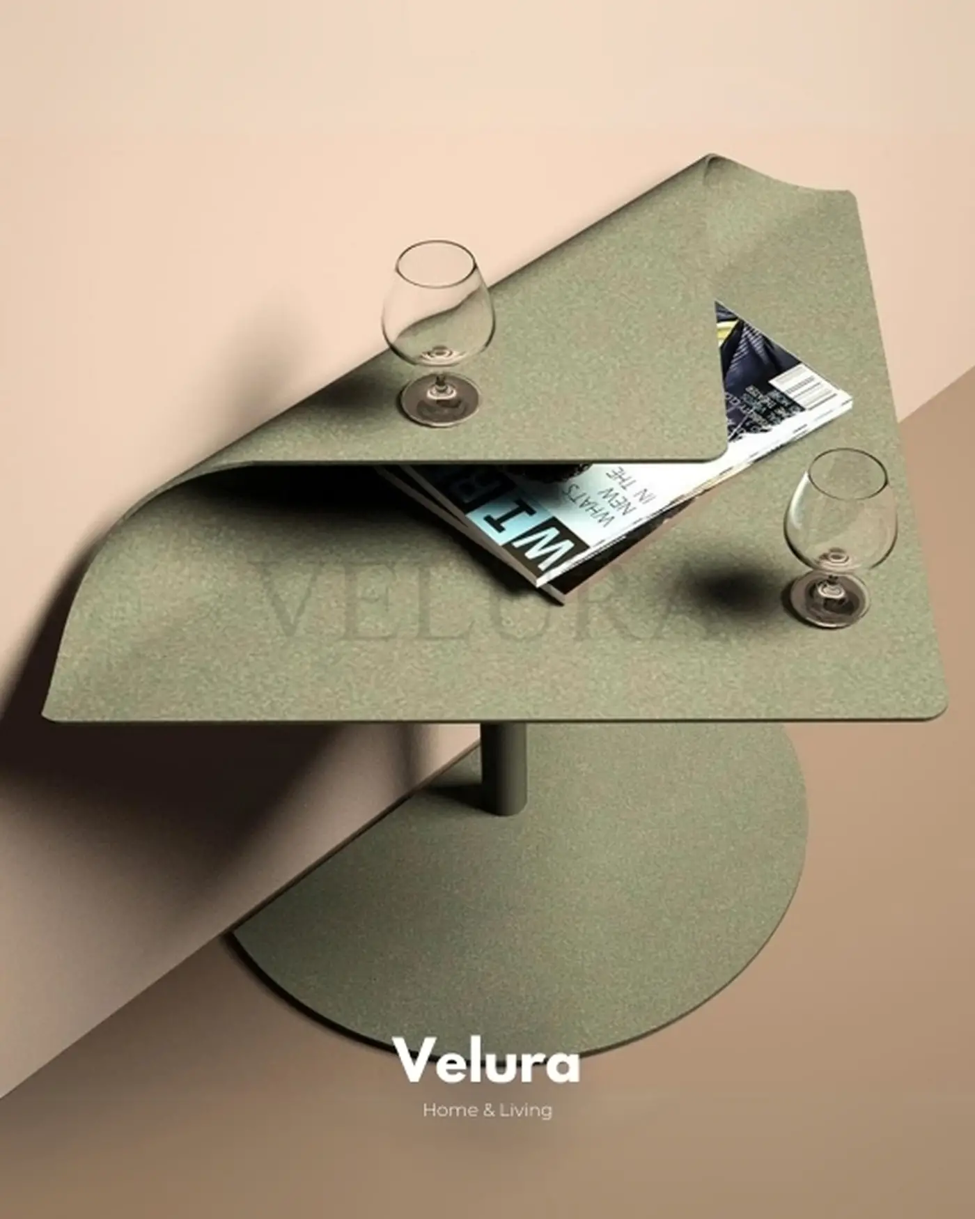 Velura Home New York Yan Sehpa Dekoratif ve Kullanışlı Yan Sehpa