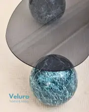 Küre Orta Sehpa - Ocean - Fasulye - Füme Cam
