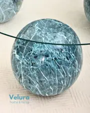 Küre Orta Sehpa - Ocean - Üçgen - Şeffaf Cam