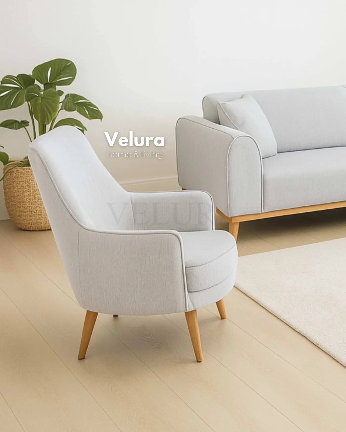 Valo Gri koltuk takımı – modern sade tasarım