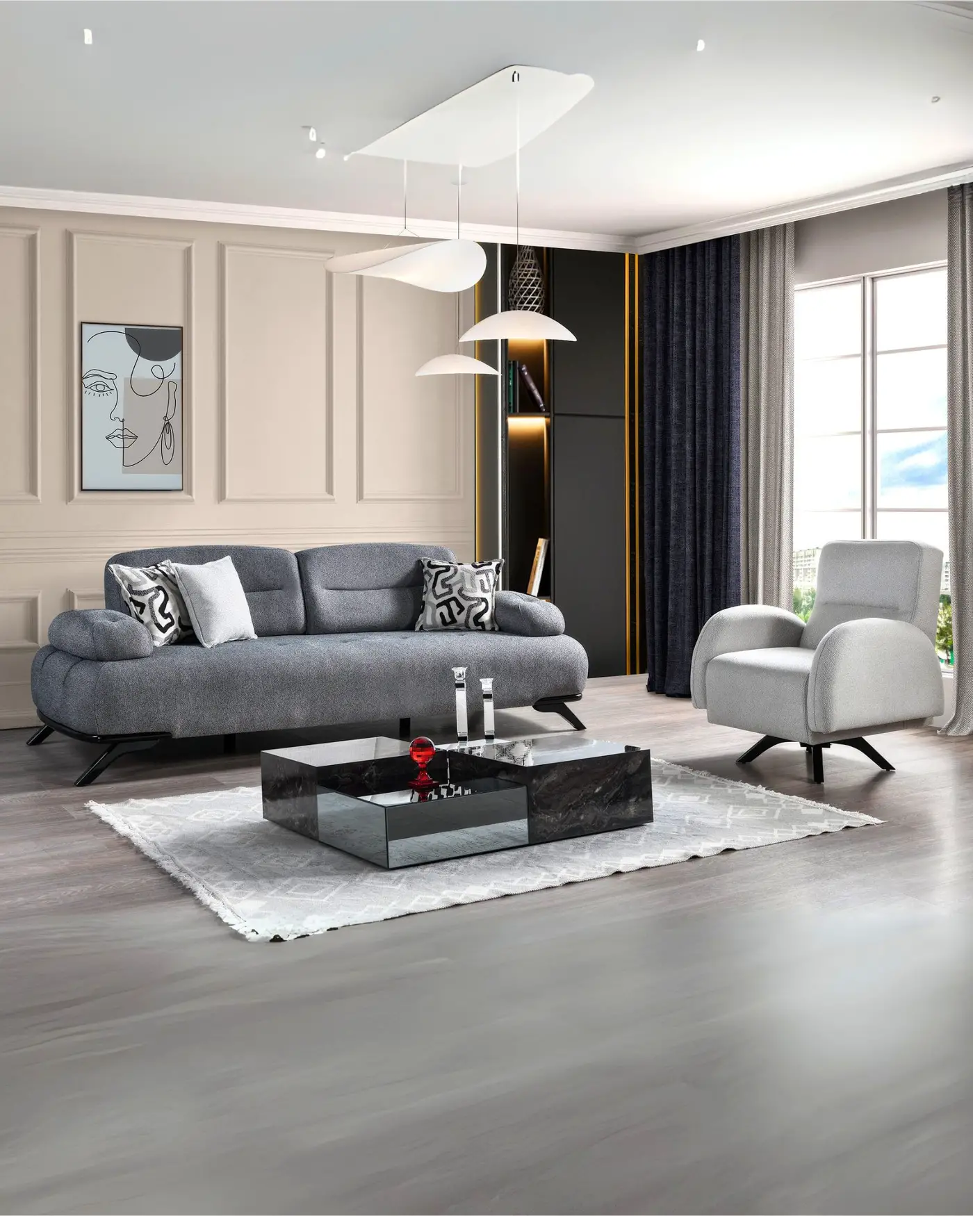 Yıldız Koltuk Takımı – Velura Home Yıldız koltuk takımı – mekanizmalı kol ve sırt