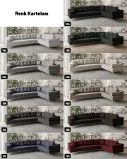 Zeri Antrasit Puzzle Modüler Köşe Koltuk Takımı Zeri Antrasit Puzzle Modüler Köşe Koltuk Takımı