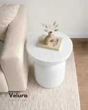 Fargo Mantar Yan Sehpa - Beyaz