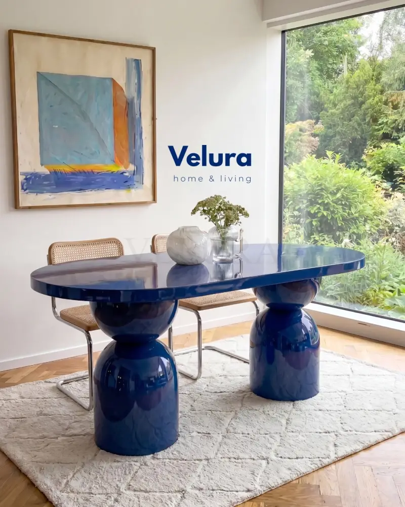 Lura Yemek Masası - Lacivert Lura Yemek Masası - Lacivert