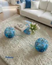 Küre Orta Sehpa - Sky - Fasulye - Füme Cam Küre Orta Sehpa - Sky - Fasulye - Füme Cam