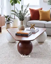 Küre Ahşap Orta Sehpa - C.Üçgen & 2C-1B