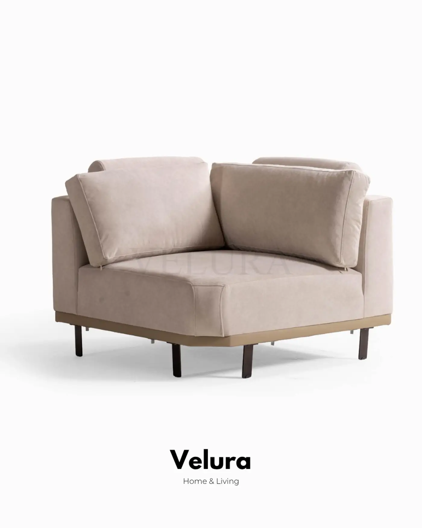 Alfa Köşe Koltuk Takımı bej renk modüllü modern köşe koltuk modeli