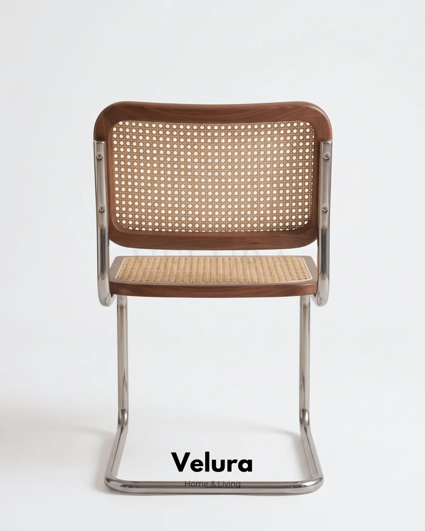 Cesca Sandalye Ceviz rattan oturumlu modern yemek sandalyesi