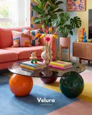 Küre Orta Sehpa - Colorium - Yuvarlak - Füme Cam