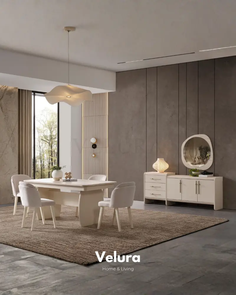 Defne Yemek Takımı - Krem