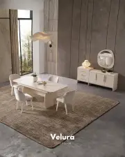 Defne Yemek Masası - Krem