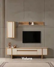 Eylül Tv Ünitesi - Naturel ve Krem
