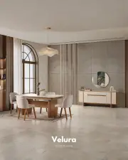 Eylül Yemek Masası - Naturel ve Krem