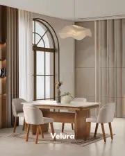 Eylül Yemek Masası - Naturel ve Krem