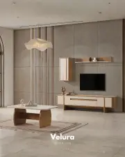 Eylül Orta Sehpa - Naturel ve Krem
