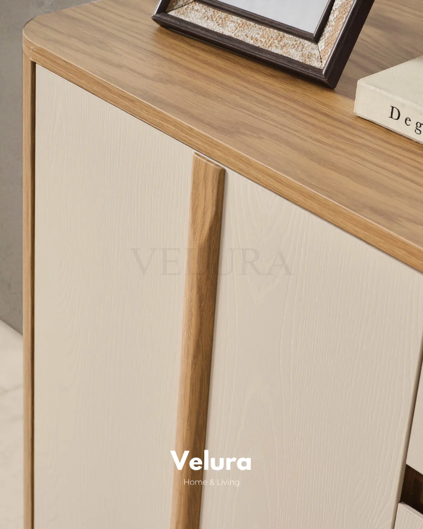 Eylül Konsol Naturel ve Krem modern yemek odası konsolu