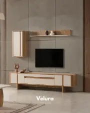 Eylül Tv Ünitesi - Naturel ve Krem