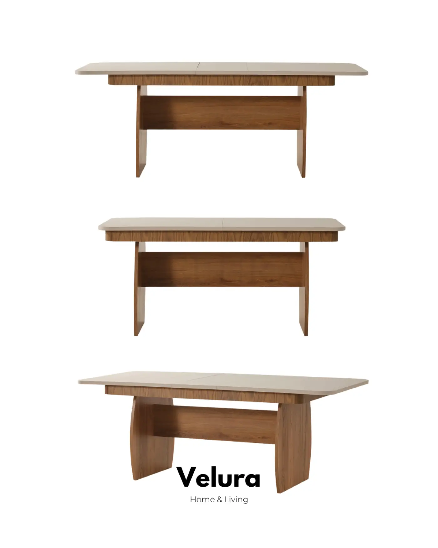 Eylül Yemek Masası 165 + 40 cm açılabilir masa tasarımı