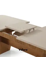 Eylül Yemek Masası - Naturel ve Krem