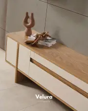 Eylül Tv Ünitesi - Naturel ve Krem