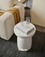Fargo Mantar Yan Sehpa - Beyaz