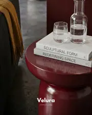 Fargo Mantar Yan Sehpa - Bordo