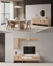 Defne Yemek Masası - Natural Meşe
