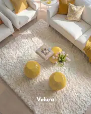 Küre Orta Sehpa - Sarı - Yuvarlak Şeffaf Cam