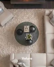 Küre Orta Sehpa - Silver - Yuvarlak Füme Cam