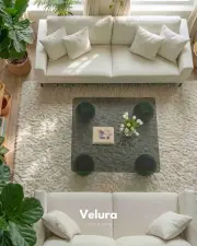 Küre Orta Sehpa - Yeşil - Kare - Füme Cam