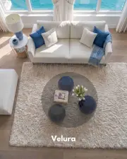 Küre Orta Sehpa - Mavi - Yuvarlak Füme Cam