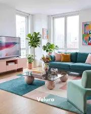 Küre Orta Sehpa - Pleks Mermer - Kare - Füme Cam