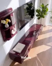 Lura Tv Ünitesi - Bordo