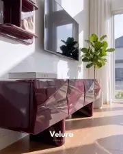 Lura Tv Ünitesi - Bordo