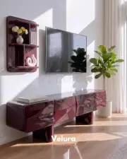 Lura Tv Ünitesi - Bordo