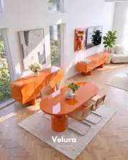 Lura Yemek Takımı - Turuncu