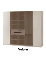 Marcel 5 Kapılı Dolap - 3 Reflekte Cam