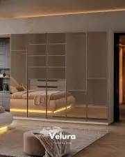 Marcel Yatak Odası Takımı - 5 Kapaklı Reflektif Dolap