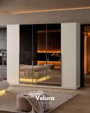 Marcel 5 Kapılı Dolap - Aynalı